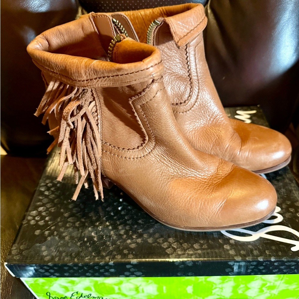 Sam Edelman Women's Tan Leather Boots
